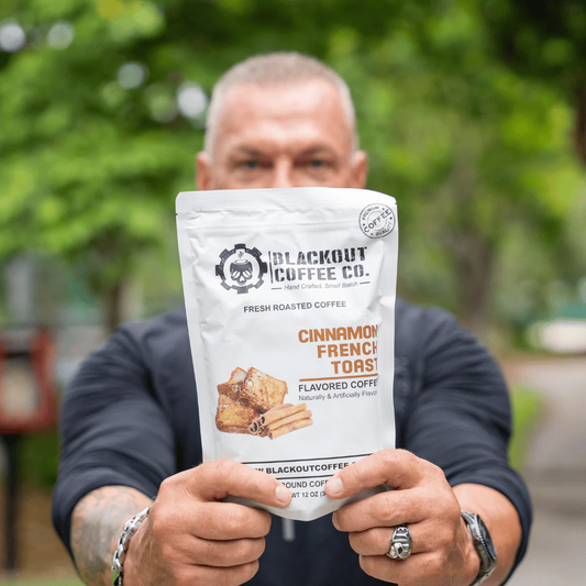 Cinnamon French Toast Flavored Coffee bag from Blackout Coffee