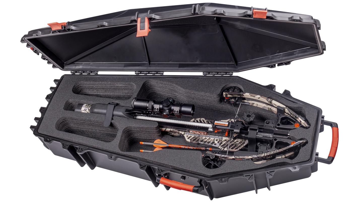 Ravin hard case reinforced polymer crossbow storage case with pre-cut foam insert compatible with R500 R10X R9 series