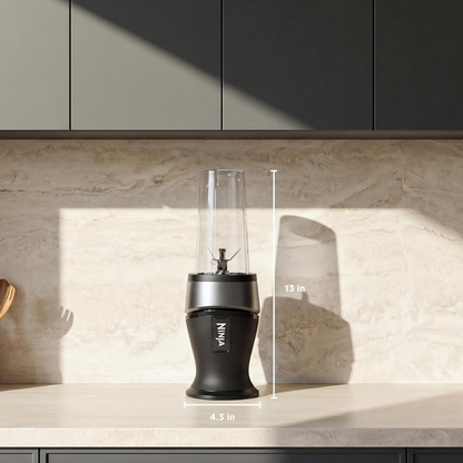 Ninja Fit Compact Personal Blender | 700‑Watt | (2) 16‑oz To‑Go Cups | QB3001SS