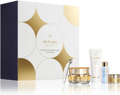 Clé de Peau Beauté Revitalize & Youthful Eyes Collection — luxury Japanese eye care gift set valued at $398, firming and revitalizing for a youthful appearance, available at VeteransValueHub.
