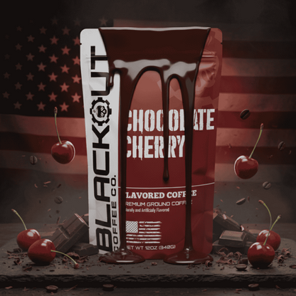 Blackout Coffee – Chocolate Cherry Flavored Coffee