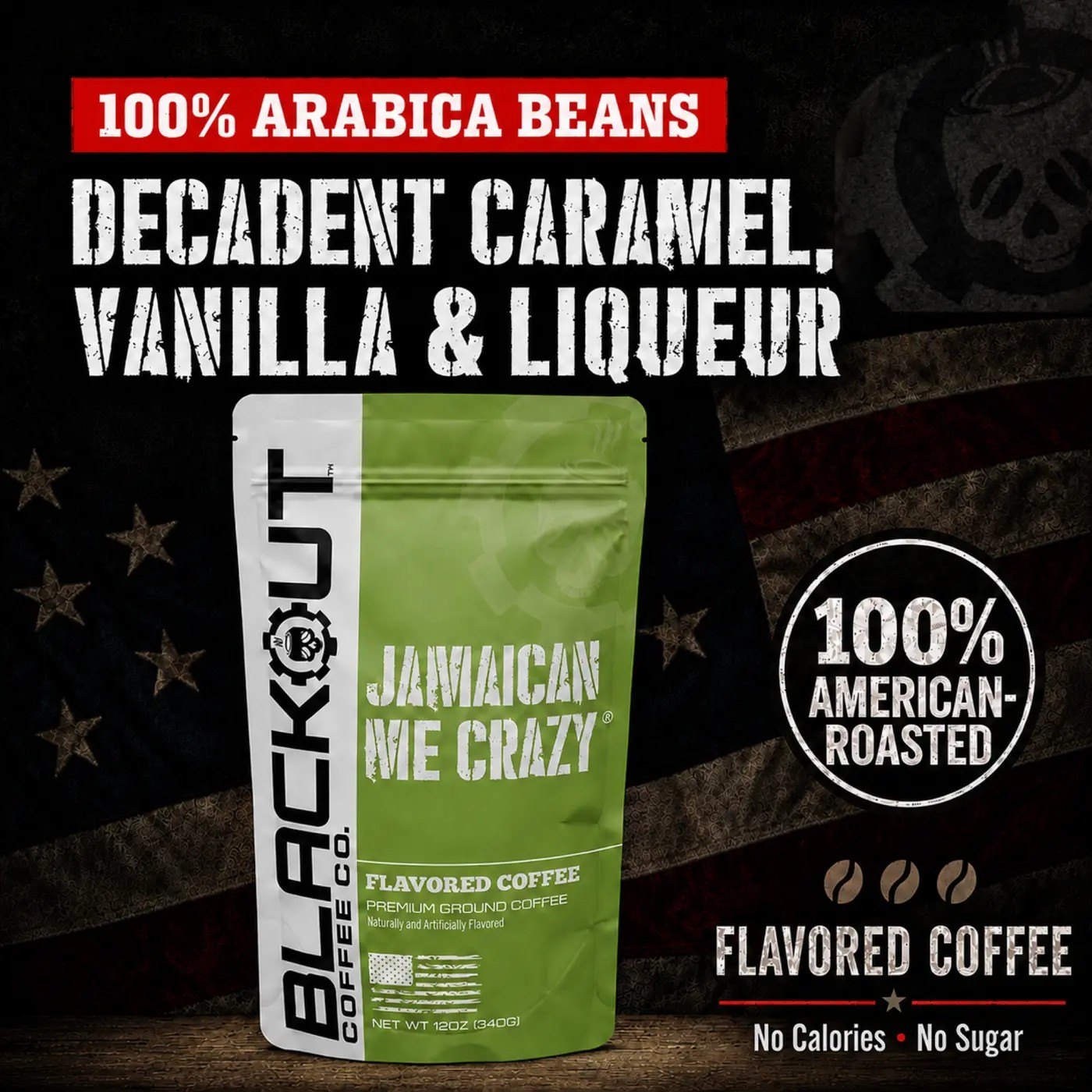 Jamaican Me Crazy® Caramel Vanilla Flavored Coffee Bag