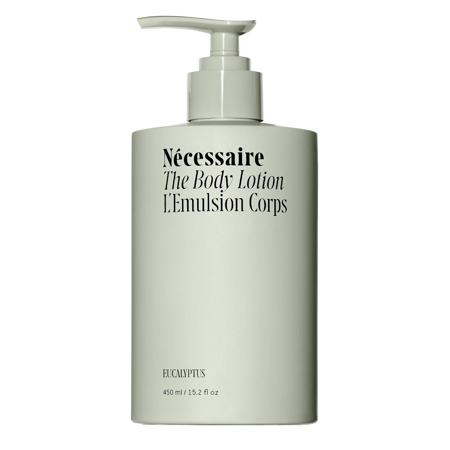 Nécessaire The Body Lotion Eucalyptus — firming multi-peptide moisturizer with 2.5% Niacinamide for women and men, available at VeteransValueHub.