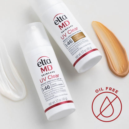 EltaMD UV Clear Face Sunscreen SPF 46 — oil-free zinc oxide broad-spectrum sunscreen for sensitive, acne-prone, and rosacea skin, dermatologist recommended, available at VeteransValueHub.