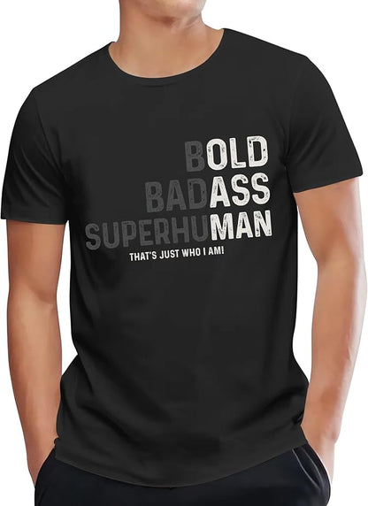 KryverGlow Bold BadAss SuperHuman dad graphic t-shirt — Father's Day gift for men — Veterans Value Hub
