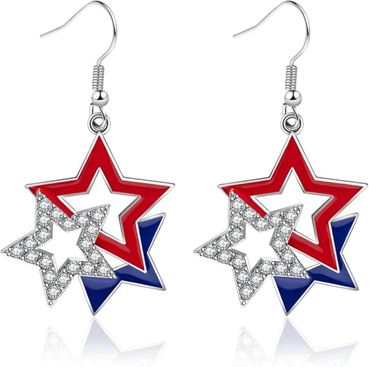 July 4th Independence Day Earrings