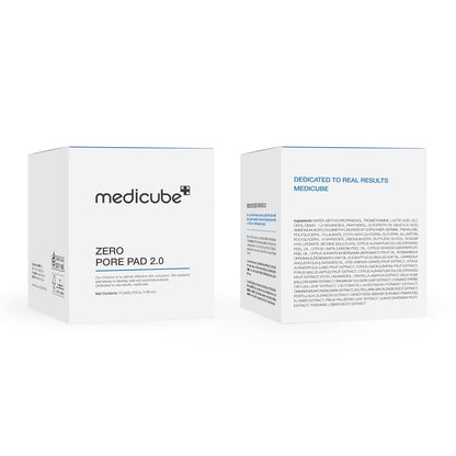 medicube Zero Pore Pad 2.0 – Dual-Textured Exfoliating Toner Pads with AHA & BHA | Korean Skin Care | 70 Pads