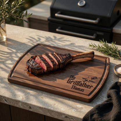 Maison Custom USA-made personalized cutting board — Father's Day BBQ gift for dad or husband — Veterans Value Hub