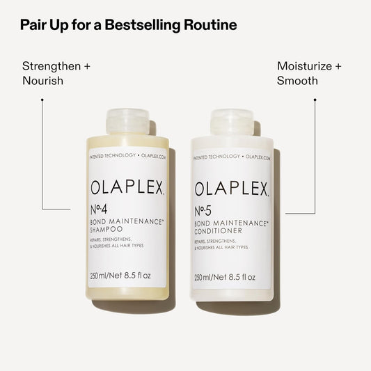 Olaplex Nº.4 Bond Maintenance™ Hair Strengthening Shampoo: Repairs Damage & Defend Against Future Breakage | Replenishes Hydration | For Coily, Curly, Straight, and Wavy