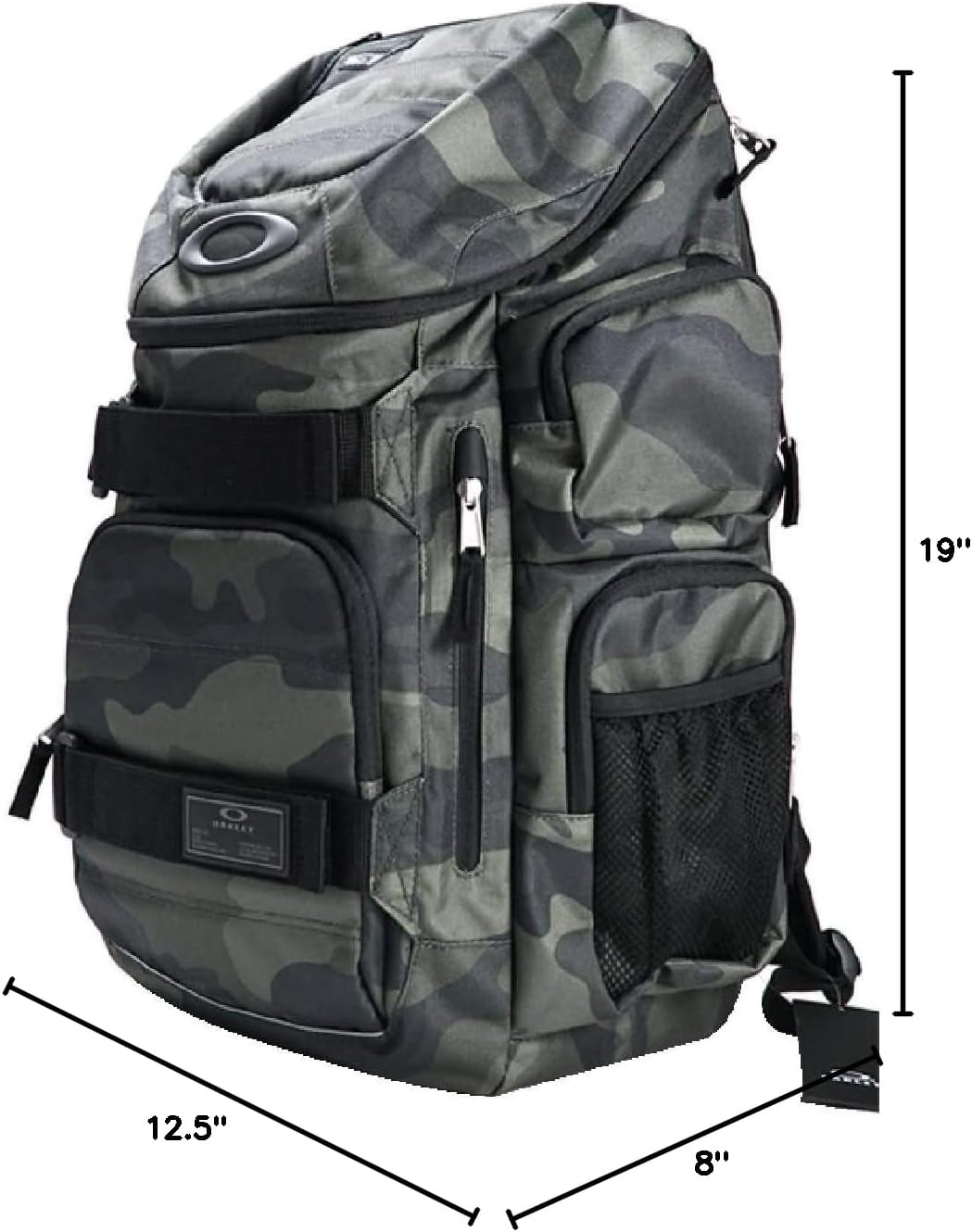 Oakley Enduro 2.0 30L tactical backpack in Core Camo colorway, padded shoulder straps and multiple exterior pockets, ideal for veterans and outdoor enthusiasts.