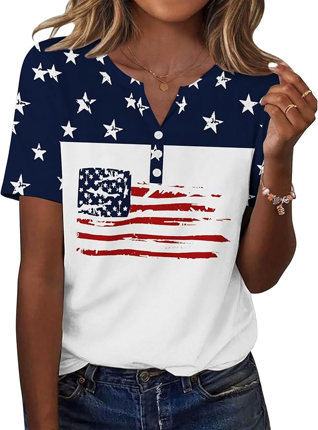 Zeagoo women's casual short sleeve V-neck summer blouse for business and work