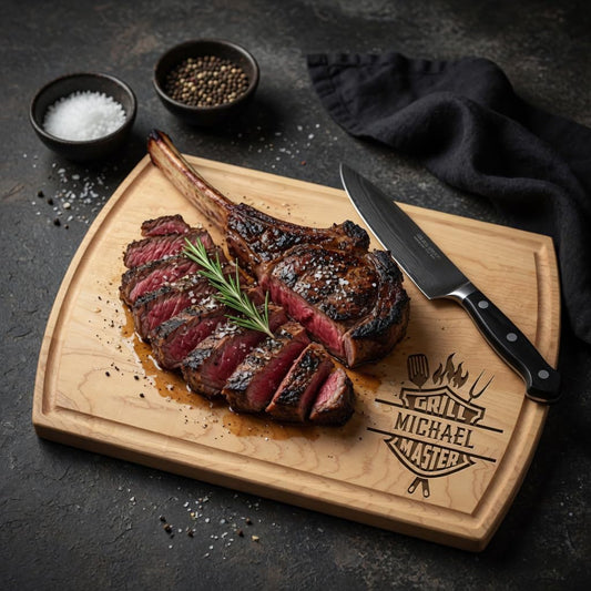 Maison Custom USA-made personalized cutting board — Father's Day BBQ gift for dad or husband — Veterans Value Hub