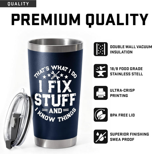 Men's 20oz insulated tumbler Father's Day and birthday gift for dad grandpa and handyman