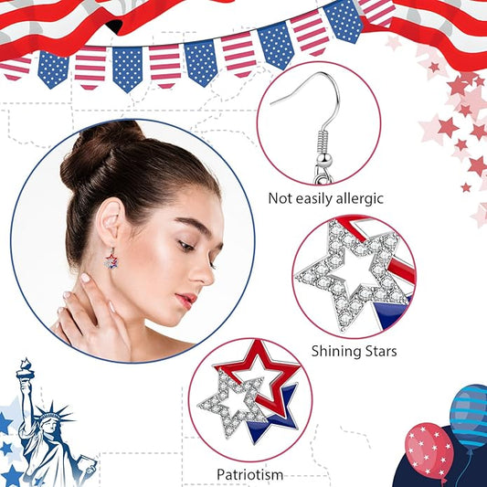 July 4th Independence Day Earrings