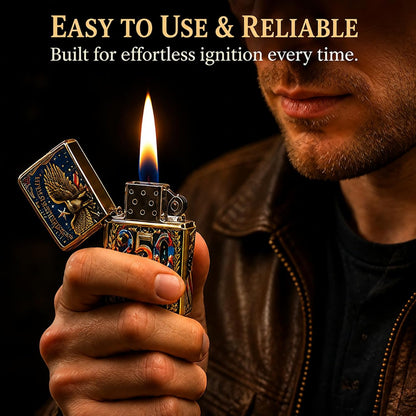 USA 250th Anniversary double sided printed metal patriotic pocket lighter gift for men