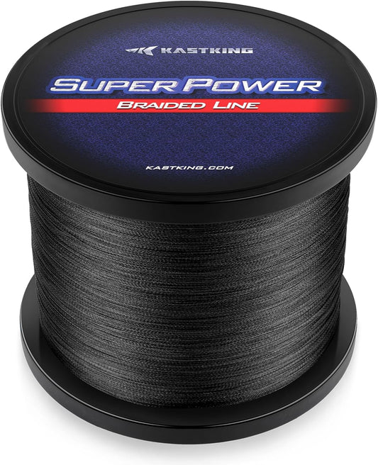 KastKing SuperPower Braided Fishing Line - Abrasion Resistant Braided Lines – Incredible Superline – Zero Stretch – Smaller Diameter – A Must-Have!
