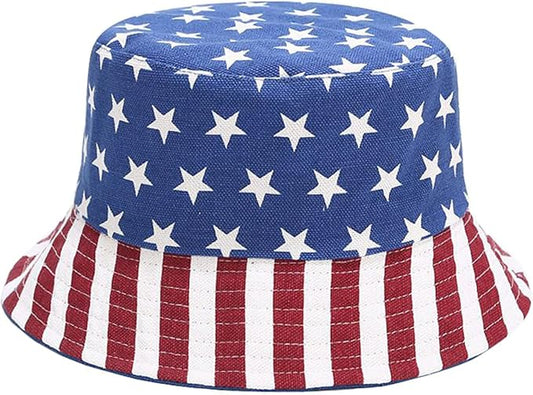 American Trends 100% cotton packable bucket hat for women and men sun protection beach outdoor