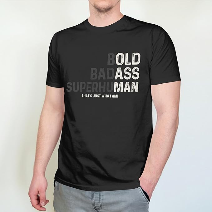 KryverGlow Bold BadAss SuperHuman dad graphic t-shirt — Father's Day gift for men — Veterans Value Hub