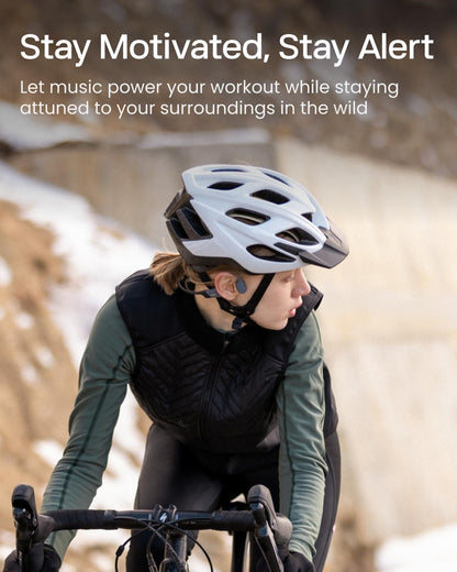 SHOKZ OpenSwim Pro - Open-Ear Bluetooth Headphones & 32GB MP3 Player, IP68 Waterproof, Bone Conduction Headphones, Secure Fit for Workouts, Running and Swimming, Built-in Microphone, Grey (Renewed)