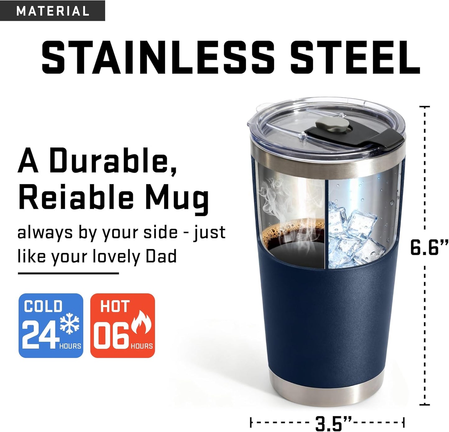 Men's 20oz insulated tumbler Father's Day and birthday gift for dad grandpa and handyman