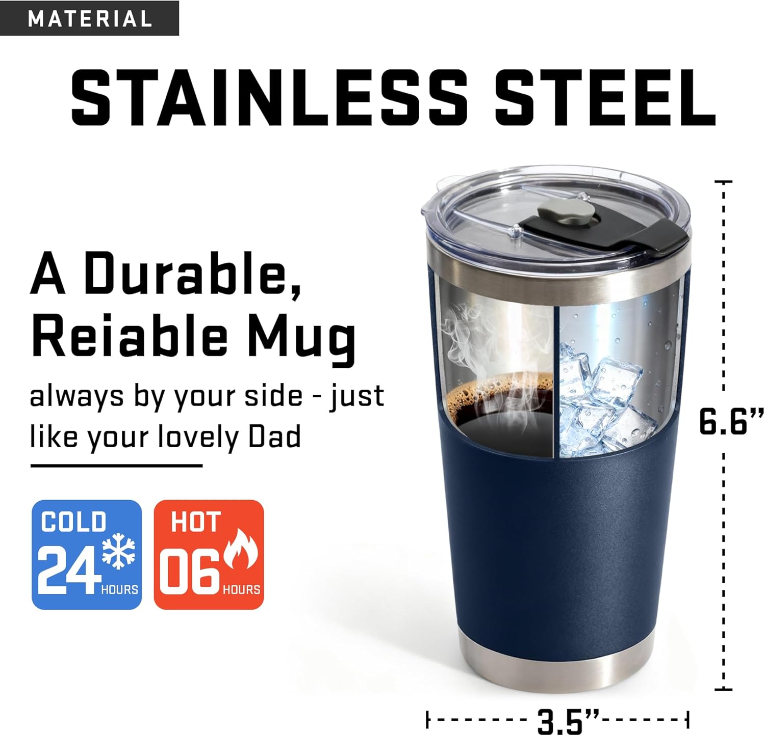 Men's 20oz insulated tumbler Father's Day and birthday gift for dad grandpa and handyman