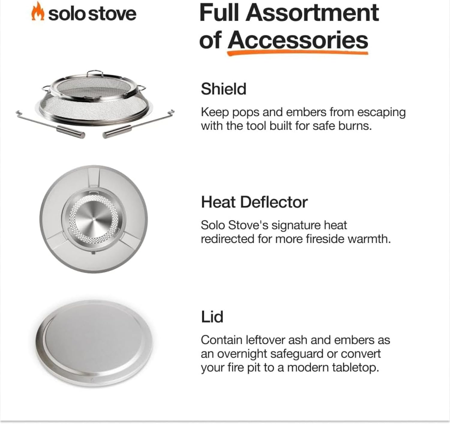 Solo Stove Yukon 2.0 stainless steel smokeless fire pit with stand glowing with a wood fire in a backyard at night