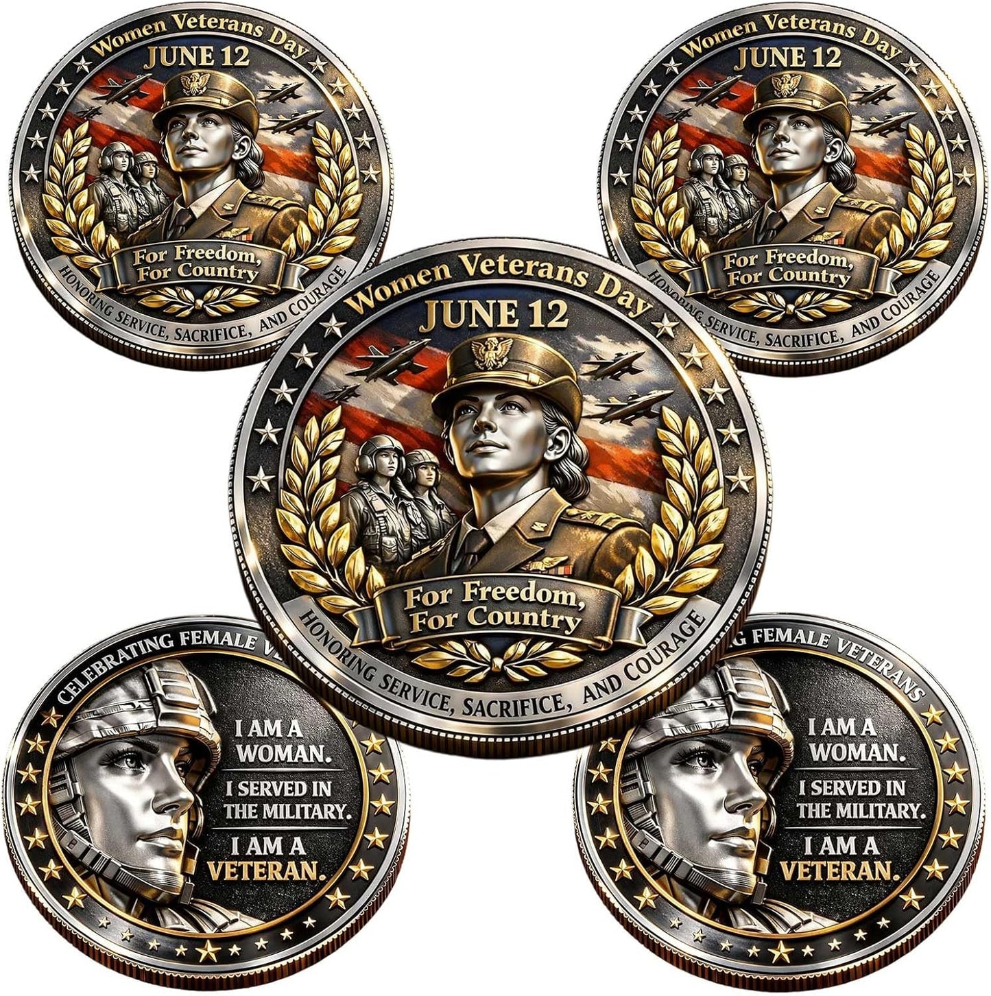 U.S. Women Veterans Day June 12 commemorative coin honoring women who served