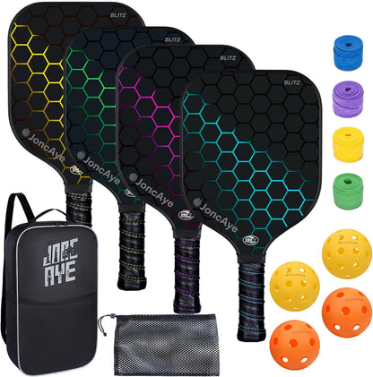 JoncAye Pickleball Paddles Set of 4 or 2