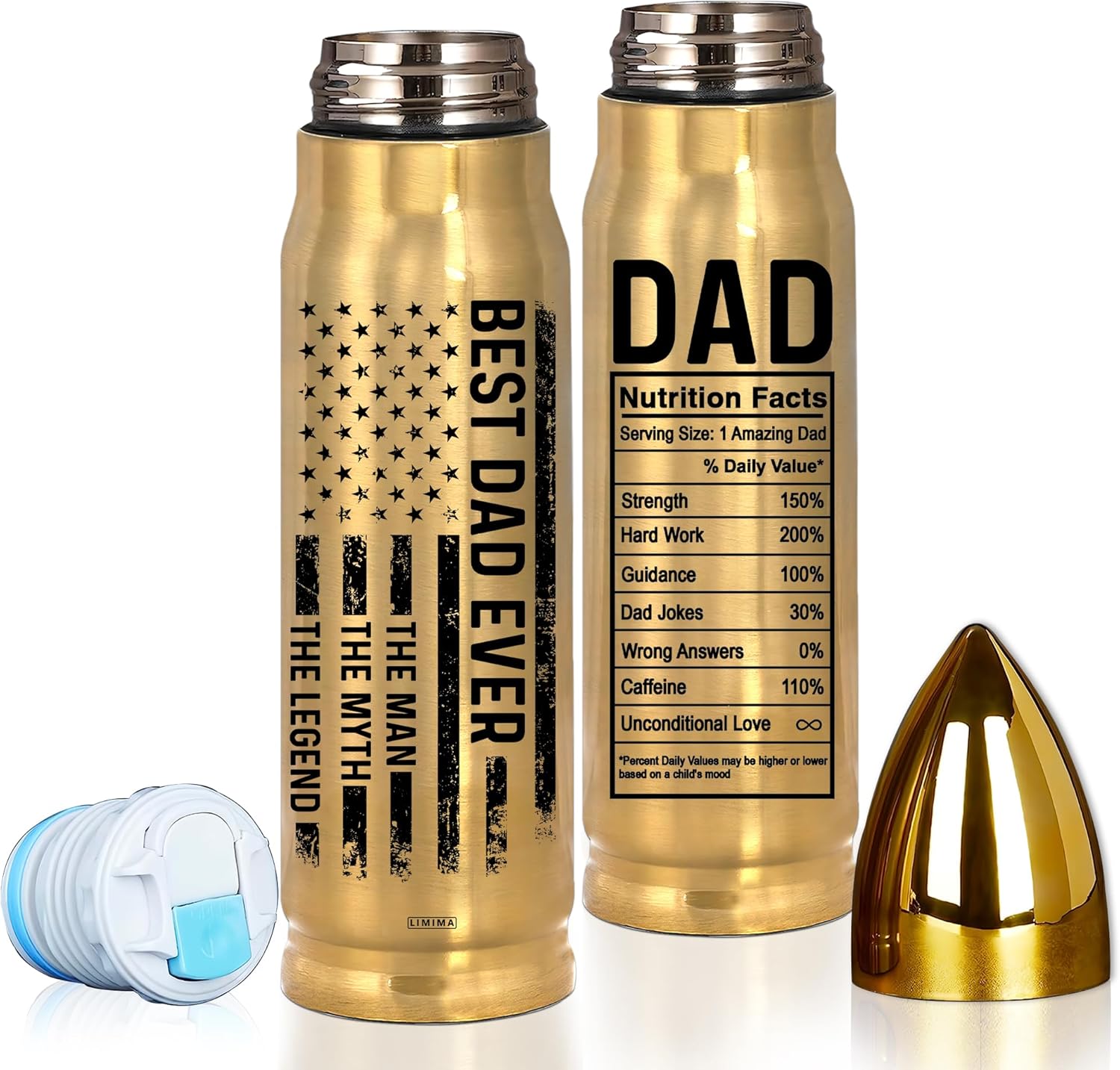 17oz American flag insulated tumbler — patriotic Father's Day gift for dad or husband — Veterans Value Hub