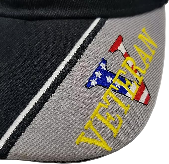 Patriotic Black Cap | If You Love Your Freedom Thank a Vet | Bald Eagle American Flag Hat | One Size