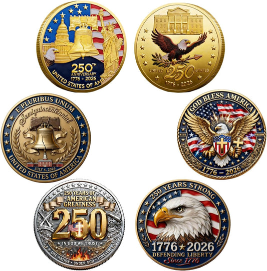 3 Pcs 250 Anniversary Coin Set