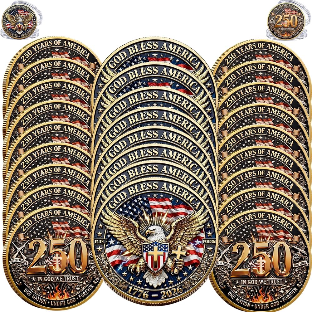 USA 250th Anniversary commemorative coin 1776-2026 patriotic keepsake collectible