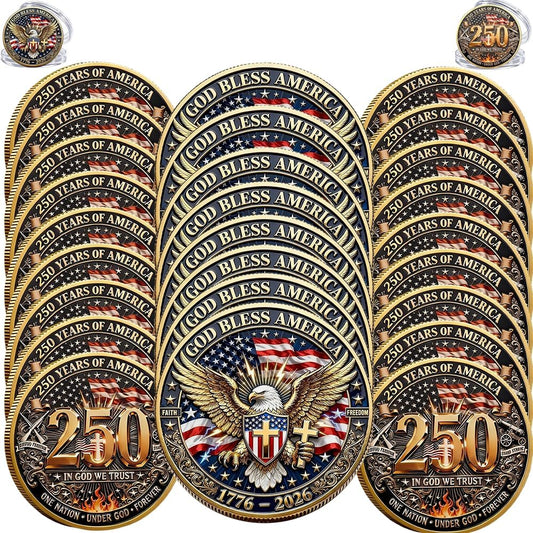 USA 250th Anniversary commemorative coin 1776-2026 patriotic keepsake collectible