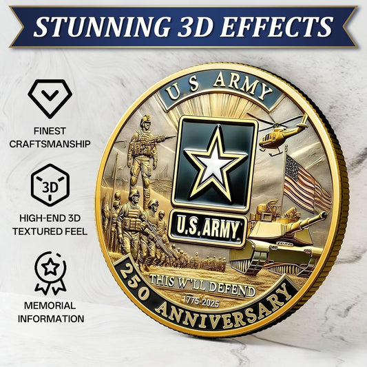 250th Anniversary Army Navy Challenge Coin Set – 3-Piece