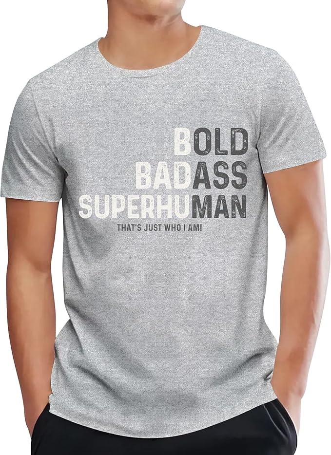 KryverGlow Bold BadAss SuperHuman dad graphic t-shirt — Father's Day gift for men — Veterans Value Hub