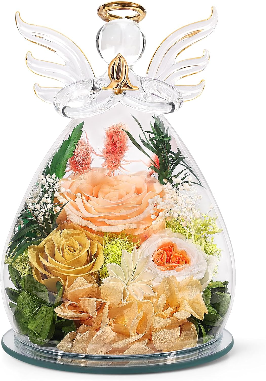 Gifts for Mom Mothers Day Birthday Gifts for Women Preserved Rose Forever Flower in Glass