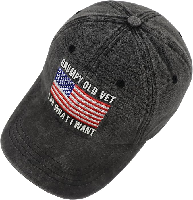 Grumpy Old Vet Baseball Cap