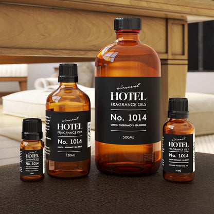 AirScent Hotel Diffuser Oil No. 1014 - The Iconic 5-Star Hotel Coastal Blend - Lemon Bergamot Sea Breeze - 10 mL Premium Fragrance Oil for Ultrasonic and Waterless Diffusers and Crafting