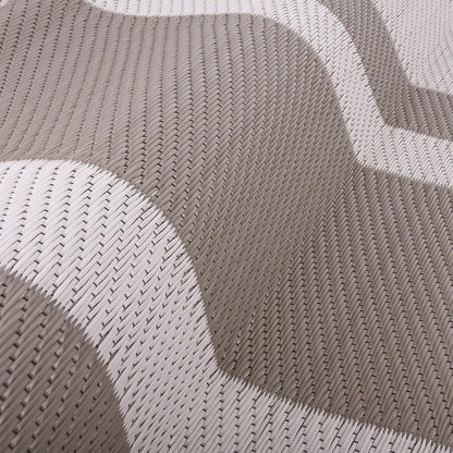 RURALITY 9x12 feet waterproof reversible plastic straw outdoor rug in light coffee for patio, porch, camping, and RV use