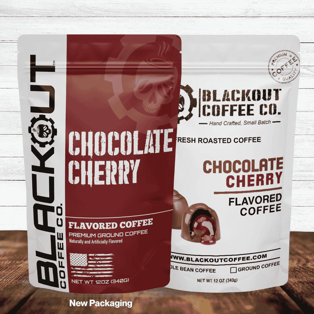 Blackout Coffee – Chocolate Cherry Flavored Coffee