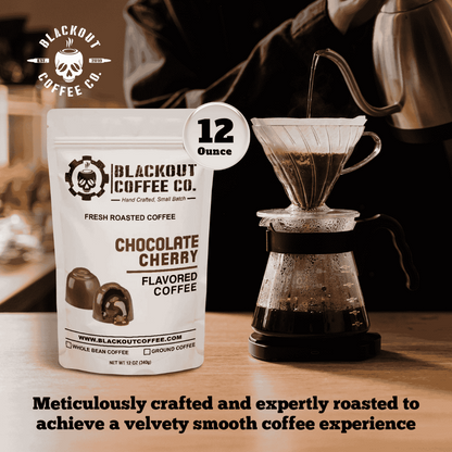 Blackout Coffee – Chocolate Cherry Flavored Coffee