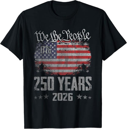 250th Anniversary patriotic eagle t-shirt America 1776-2026 Independence Day tee for veterans and patriots