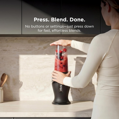 Ninja personal blender crushing ice and frozen fruit