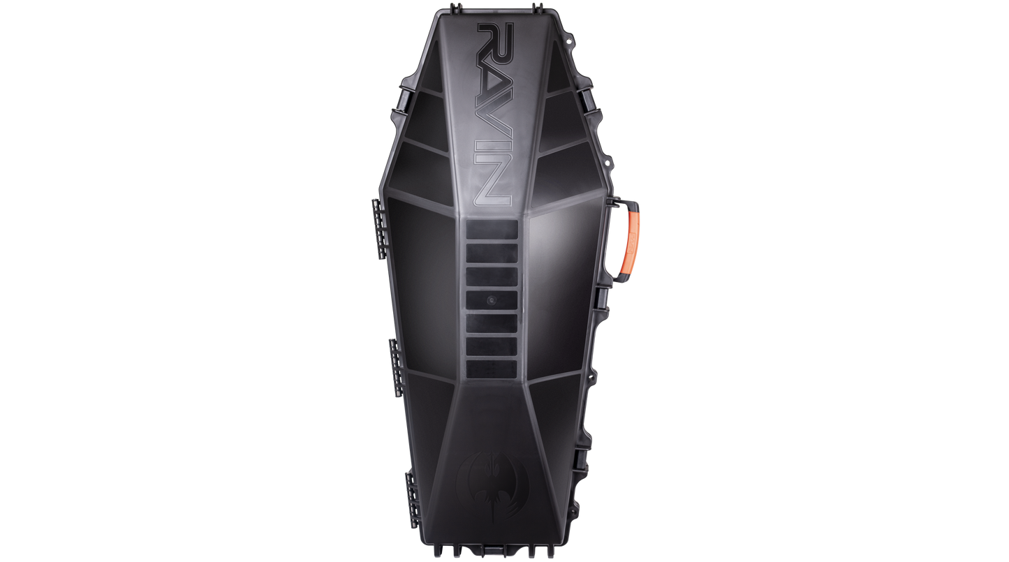 Ravin hard case reinforced polymer crossbow storage case with pre-cut foam insert compatible with R500 R10X R9 series