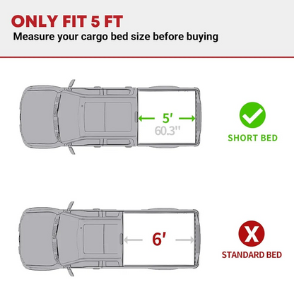 YITAMOTOR Hard Tri‑Fold Tonneau Cover for Jeep Gladiator JT 5ft Bed