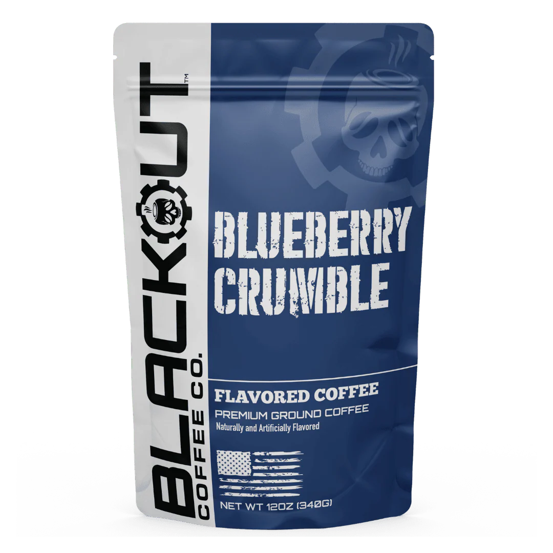 Blueberry Crumble Flavored Coffee bag by Blackout Coffee