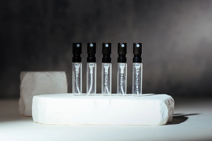 Crowned Skin Cologne Discovery Set displayed elegantly, featuring multiple premium men's fragrances in a curated gift set for men who appreciate luxury grooming.