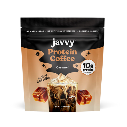 Javvy Caramel Protein Coffee | Premium Whey Protein Coffee Drink
