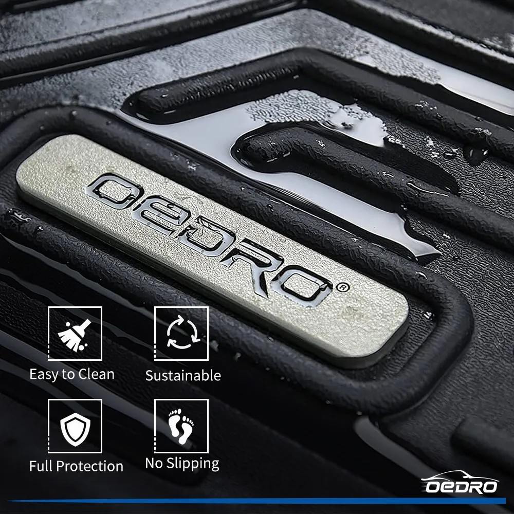 OEDRO TPE Floor Mats for Ford F‑250/F‑350/F‑450 Super Duty Crew Cab