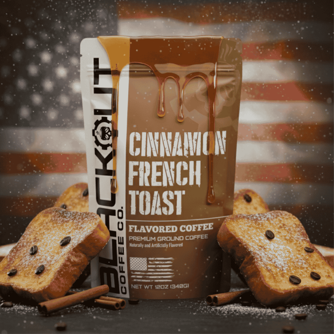 Cinnamon French Toast Flavored Coffee bag from Blackout Coffee